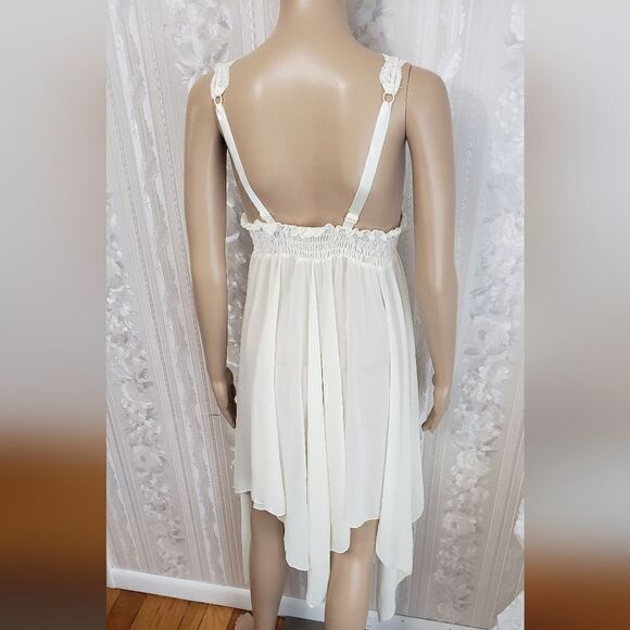 Enchanted Intimate Assymetric Lace Dress Size Small - Picture 3 of 5